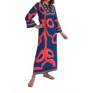 NEW CK BRADLEY crispell caftan in ocean fire